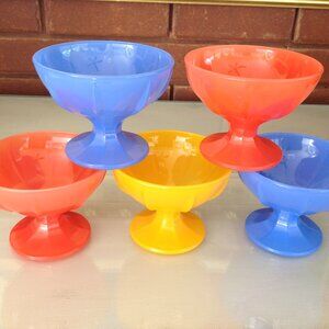 Vintage Platonite Sherbert Dishes Set of 5